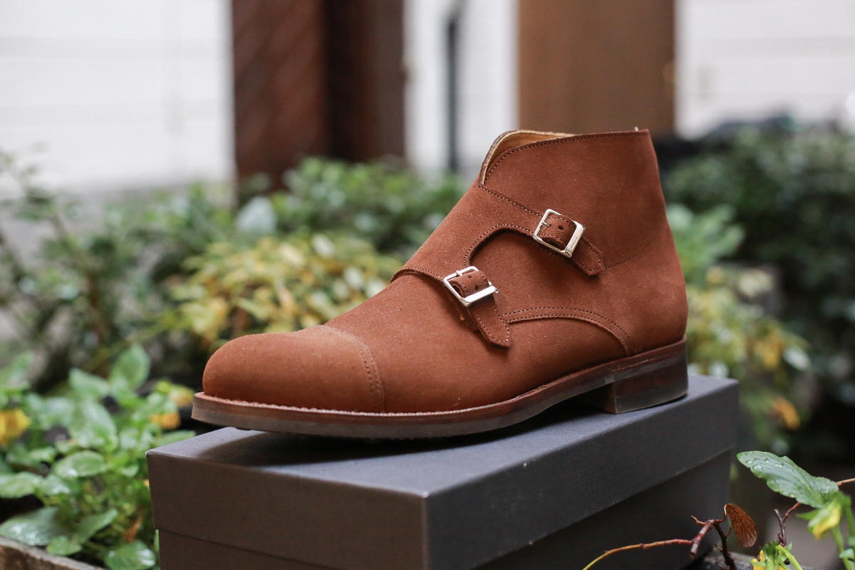 Bow-Tie Double-Monks Ankle Boots 