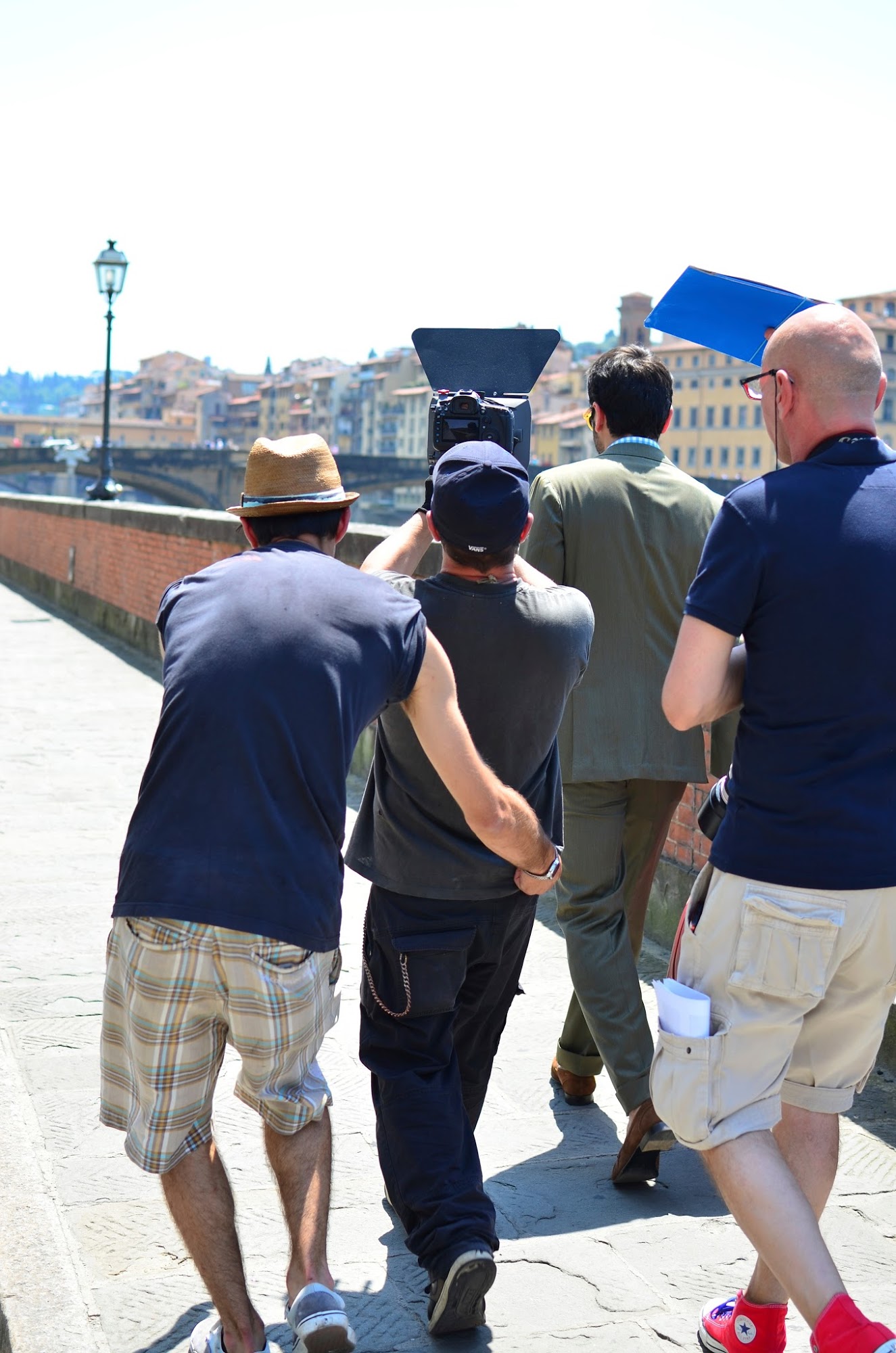 Filming in Florence for Savas Milano