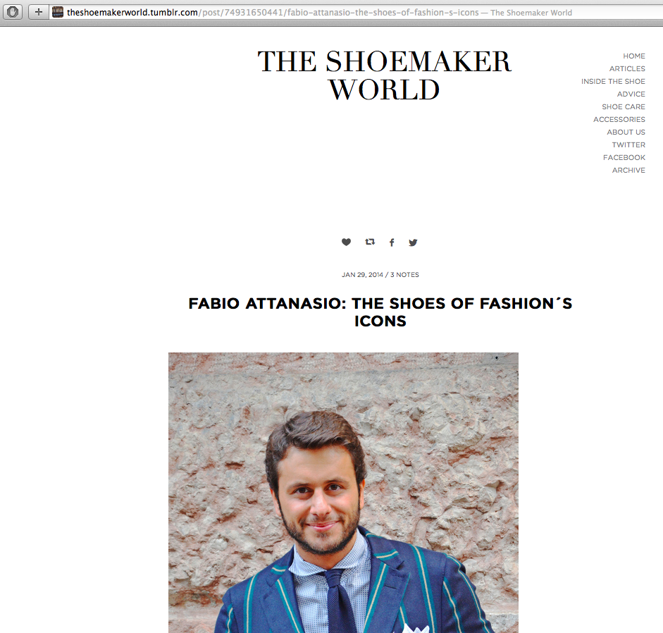 Interview for The Shoemaker