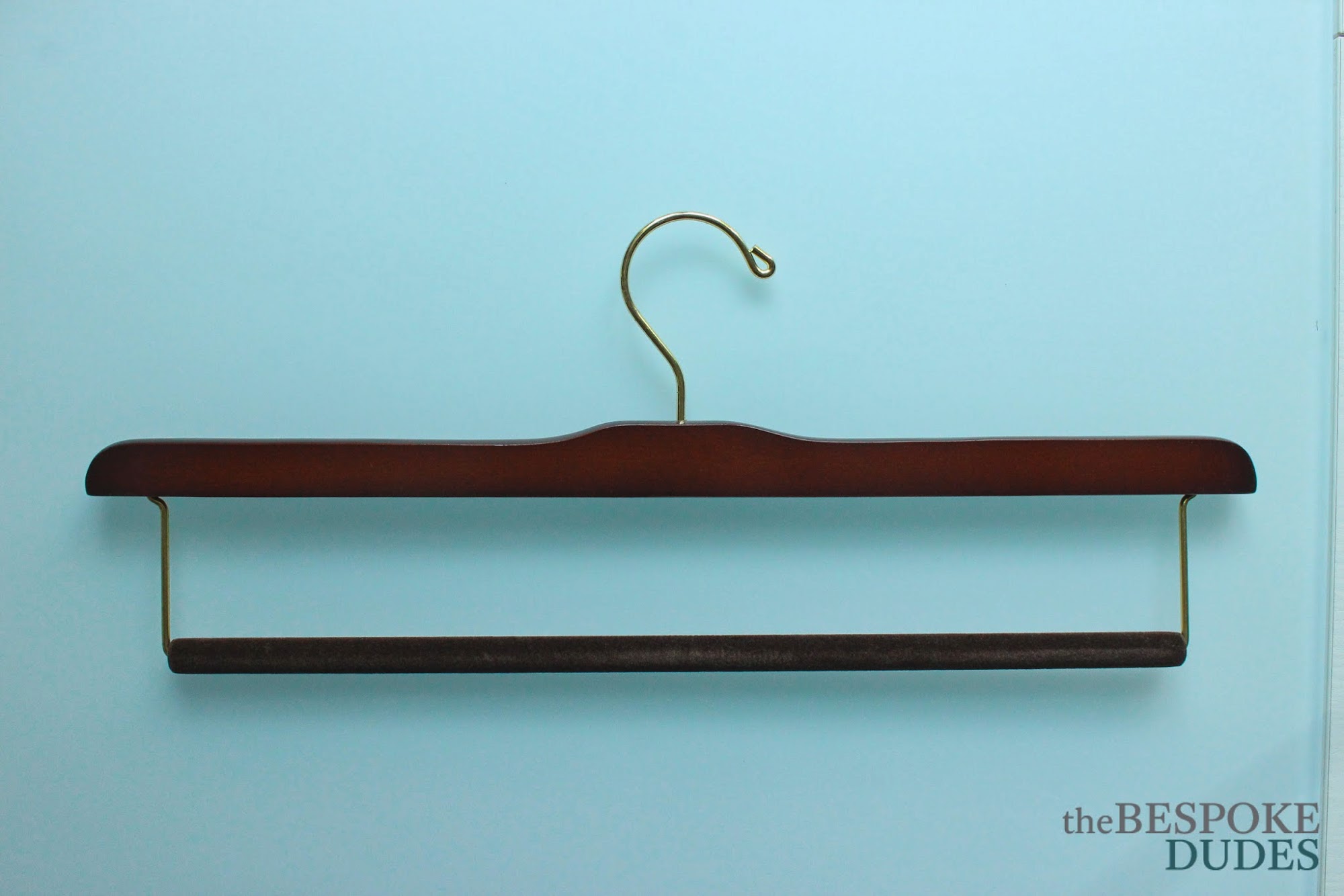 Felted Trouser Bar Hanger for Men : Luxury Wooden Hangers : Kirby Allison's  Hanger Project