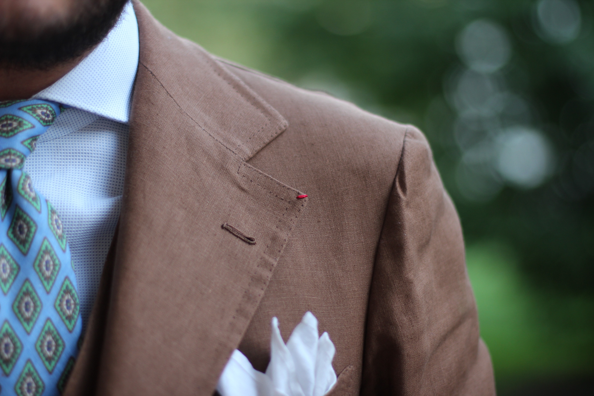 Dalcuore Three-piece Suit Tobacco coloured Will Bill Irish linen