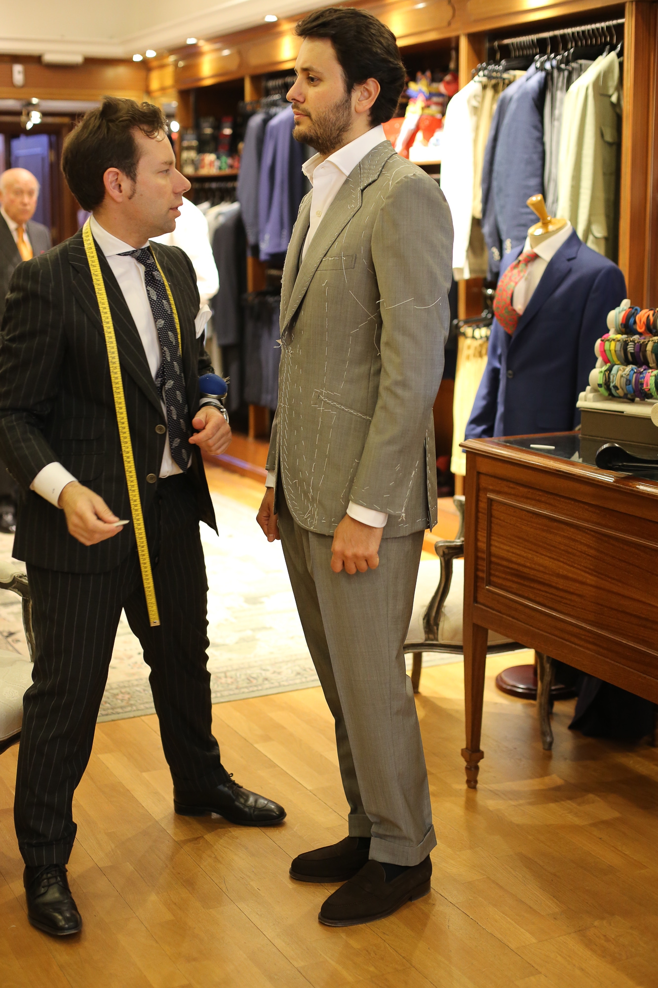 The Spanish Chapter: Sastreria Langa Second fitting of a mohair suit by Joaquín Fernandez Prats
